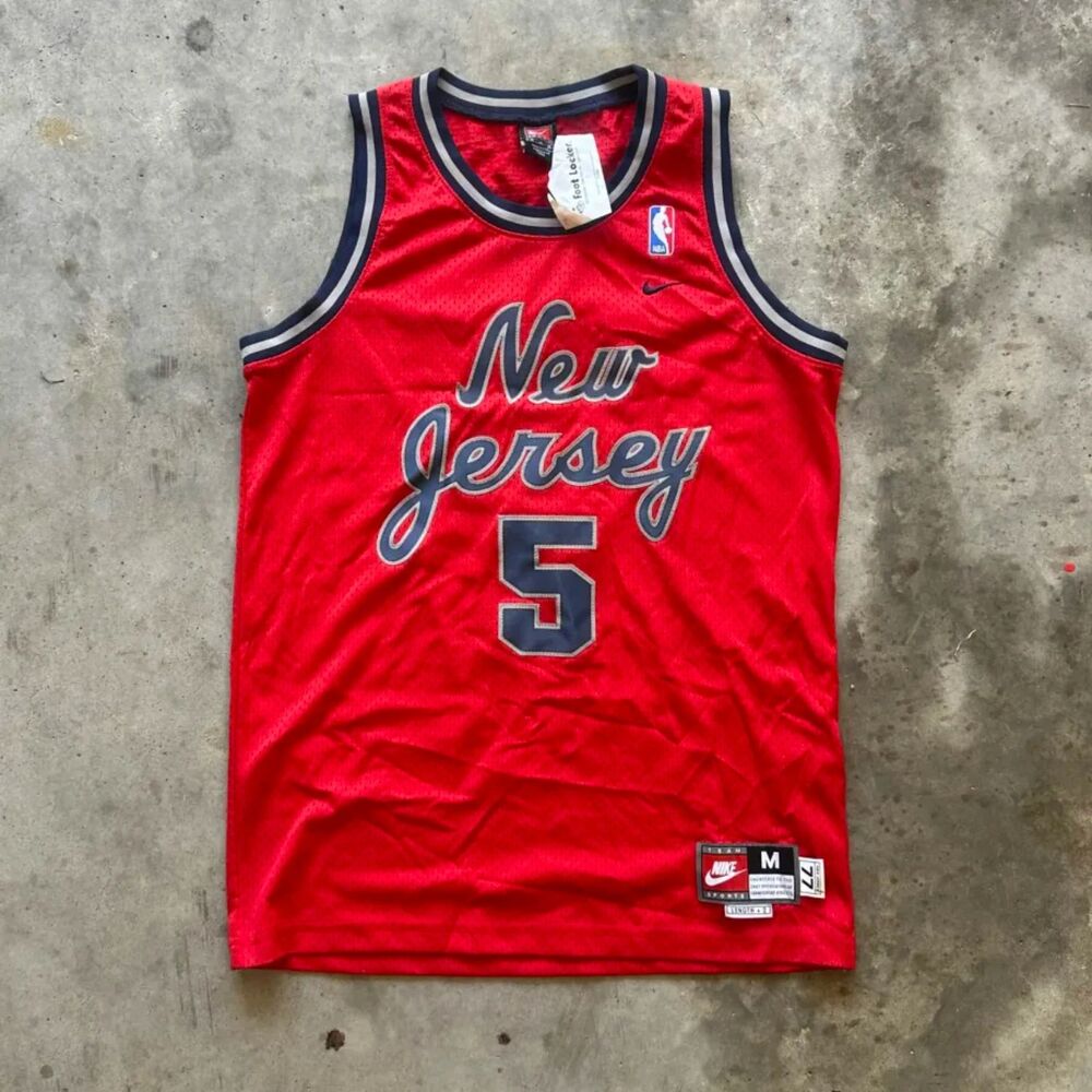 Vintage Nike New Jersey Nets Rewind Jersey Jason Kidd Size Medium Adult NWT